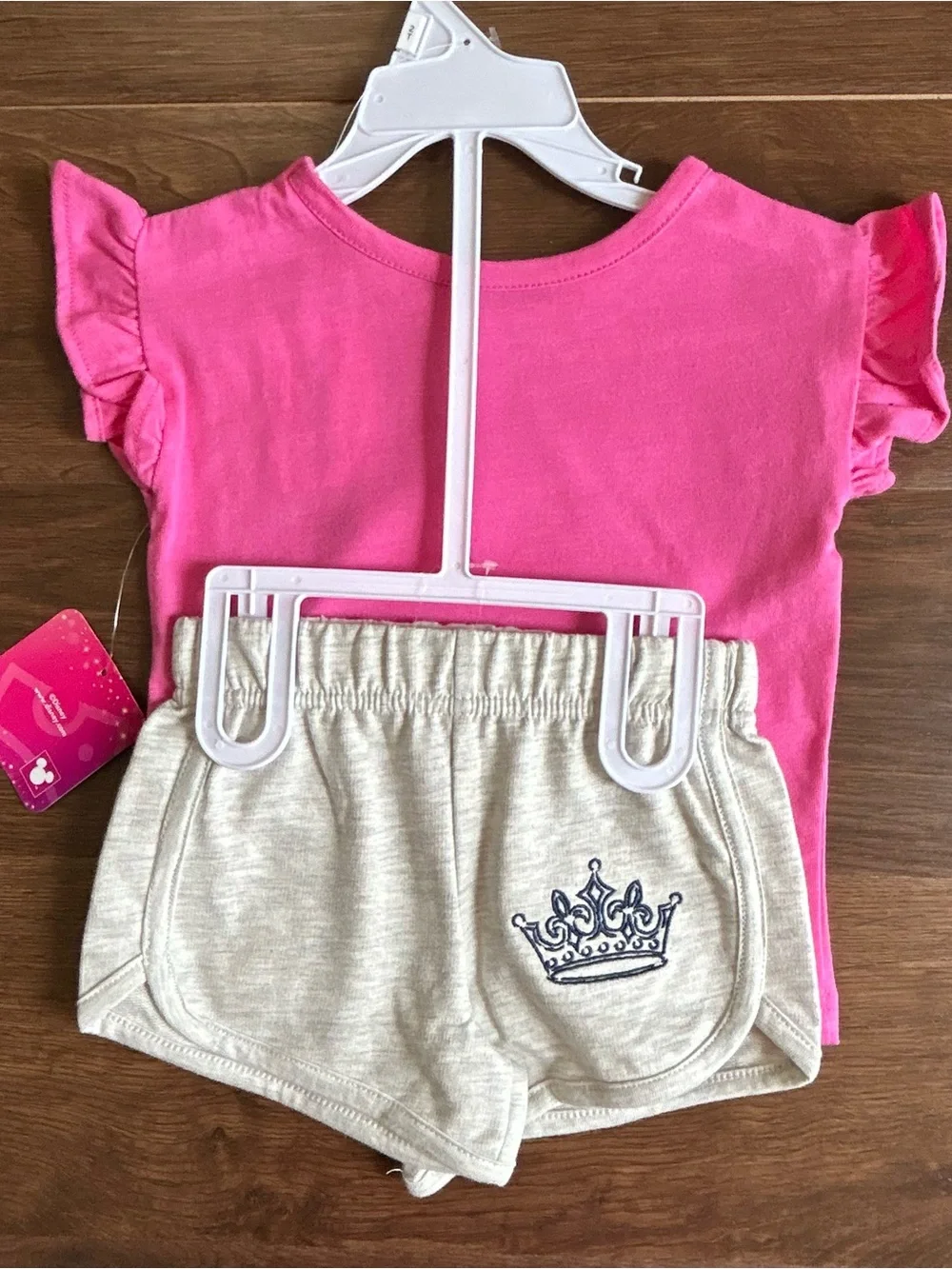 Disney Princess Ruffle Shirt and Shorts Set 2T Belle Cinderella Tiana